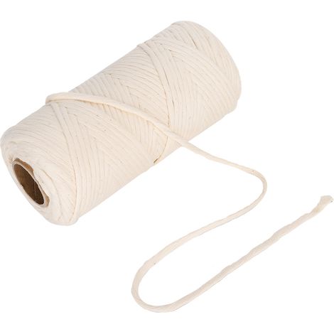 100m corde coton macramé fil simple brin pour création bricolage artisanat (1/5)