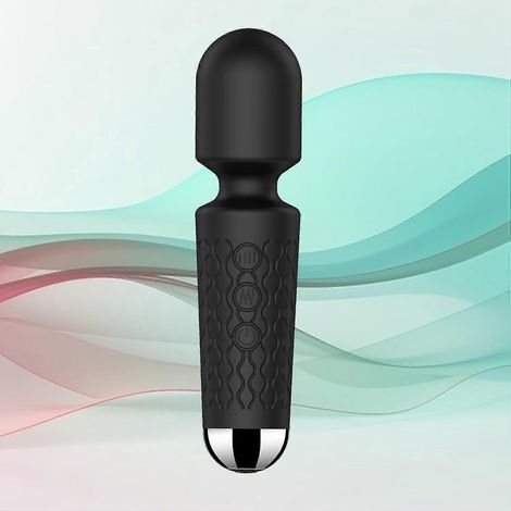 Masseur sans fil étanche, baguette personnelle portable avec chargement USB, 20 modes et 8 vitesses pour la nuque, les épaules, le dos et les jambes (1/4)