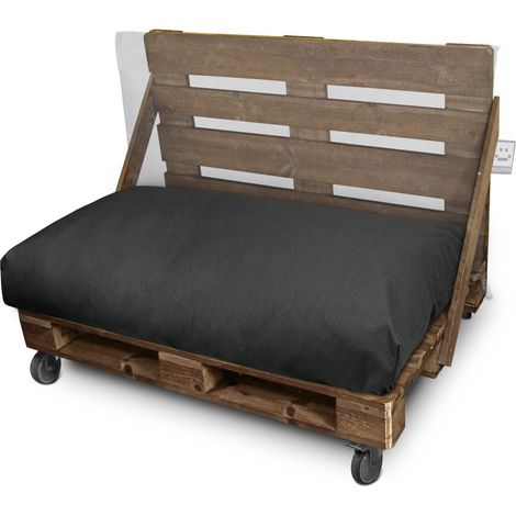 Cojines para palets de exterior Gris Naylim Mate Asiento y/o Respaldo 120x60x20 últimas unidades Sin AquOut Gris