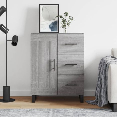 Sideboard Grey Sonoma 69.5x34x90 cm Engineered Wood vidaXL (1/5)