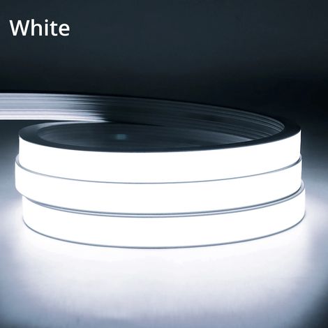 (Lumière blanche froide - 2M) Bande néon COB USB 5V avec capteur de corps humain PIR, adaptée aux chambres, couloirs et escaliers. (1/5)