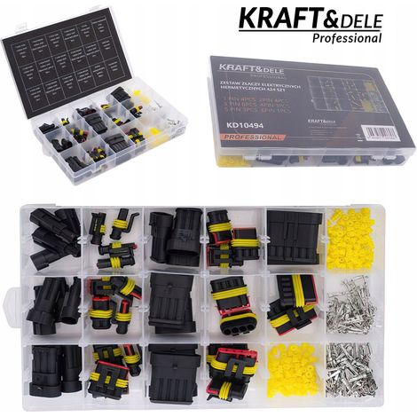 Set di connettori ermetici, cubi, connettori, perni 424 Kraft&Dele Elements (1/5)