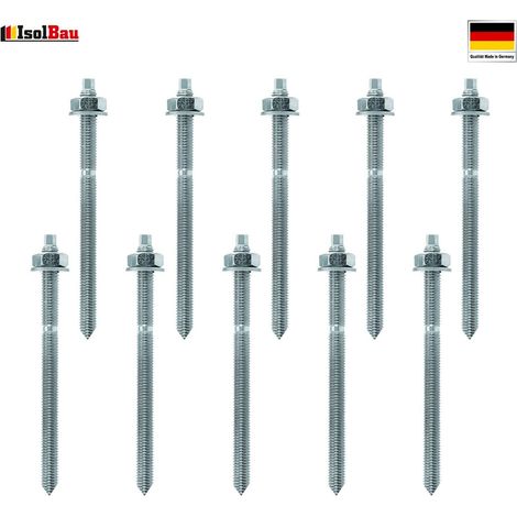 IsolBau Gewindestange verzinkt ETA Ankerstange 10 x M10x130 (1/5)