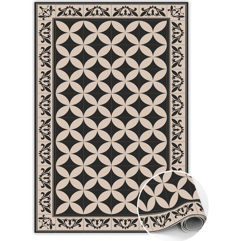 Tapis En Vinyle Rectangulaire, Parfait pour Cuisine et Salon - Carreaux espagnols - 150x225 cm (1/5)