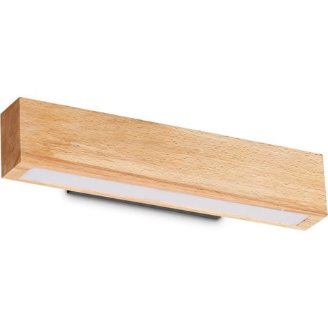 Ideal Lux CRAFT 40 cm integrierte LED-Wandleuchte Holz, 3000 K, nicht dimmbar (1/3)