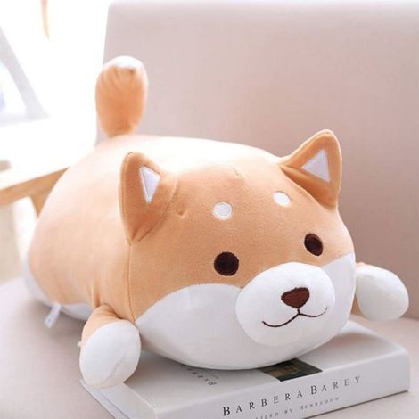 Shiba Inu Étreindre Oreiller Peluche Poupées Mignonnes Doux Enfants Endormi Confort Coussin Jouet pour Chaise de Canapé Voiture (1/4)