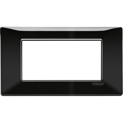 VIMAR - 14654.05 Plaque d'immatriculation noire 4M