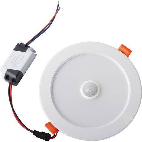 12W AC85265V LED-Deckeneinbauleuchte mit Bewegungssensor, Einbauleuchte für den Innenbereich (Reinweiß 6000K) (1/5)