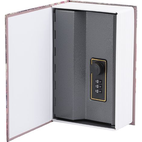 Coffre-fort décoratif Route 66 pour livres - Sécurise bijoux et documents avec cadenas à code (1/5)