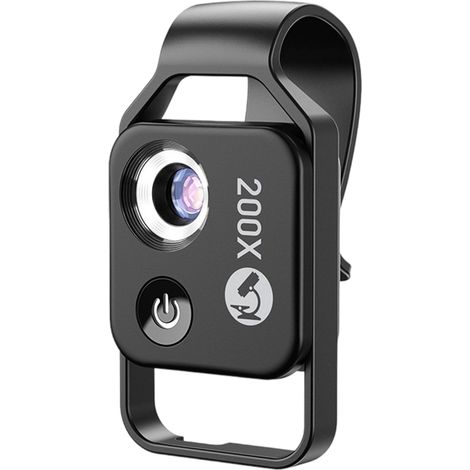 Microscopio 200X, luce LED integrata, lente d'ingrandimento portatile, testo identificativo ingrandito ad alta definizione e giocattoli