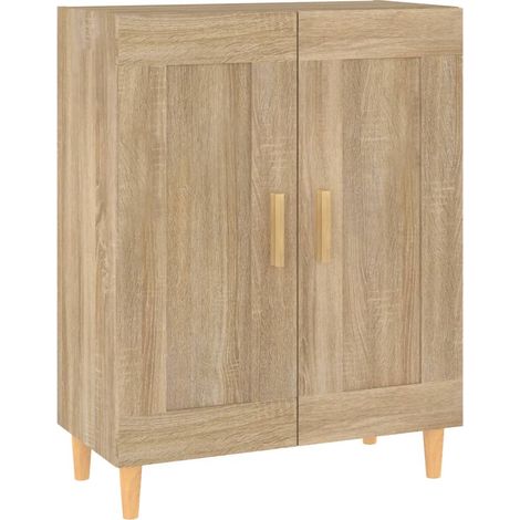 Buffet Commode Armoire Luxueux, pour Salon Chambre Entrée Cuisine, Chêne sonoma 69,5x34x90 cm Bois d'ingénierie OIB8494E (1/5)