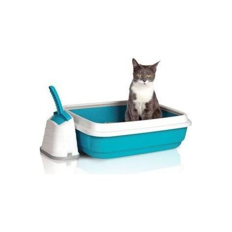 imac Offene Katzentoilette Blau 59x40x28 cm