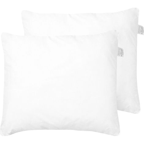 Set of 2 Pillows ERRIGAL High Microfibre 80 x 80 cm White (1/5)
