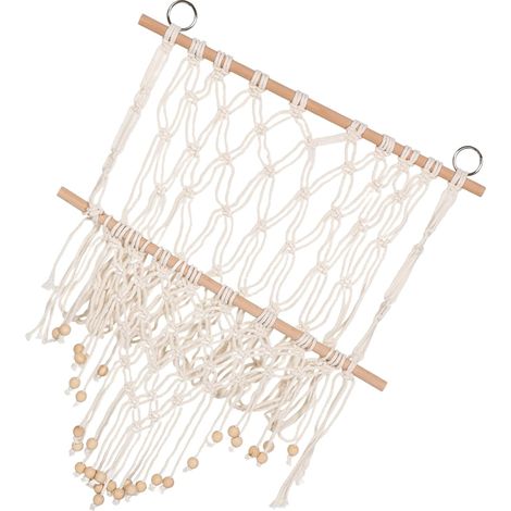Hamac Macramé Pour Animaux Peluche Rangement Mural Corde De Coton Filet De Rangement Pour Jouets Décoration Intérieur (1/5)