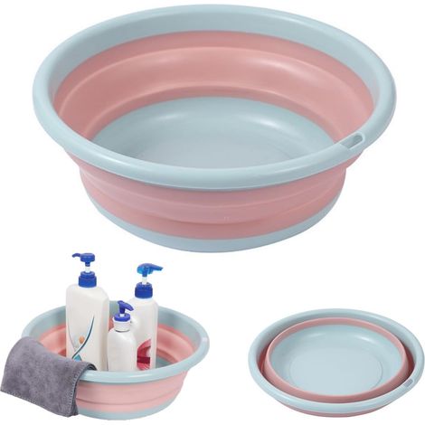 32x9cm Lavabo plegable Cuenco para platos plegable Cuenco plegable Cuenco plegable para acampar, Lavabo plegable, Cuenco para platos plegable Lavabo plegable Lavabo redondo de silicona