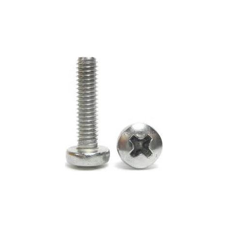 TORNILLO MAQUINA CABEZA CILINDRICA CLASE 4.8 POZIDRIVE ZINGU 3X10 CAJA DE 500 - ULTIMA - 80503010 (1/2)