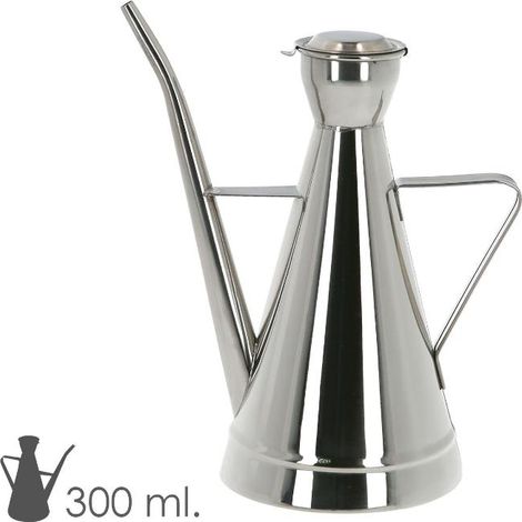 ORYX aceitera  acero inoxidable modelo elegant 300 ml. , Aceitera Inoxidable Elegant- Capacidad: 300 ml.- Medidas: Base: Ø 8,5 cm. x 16 cm.(Alt).- Fabricada en Ac