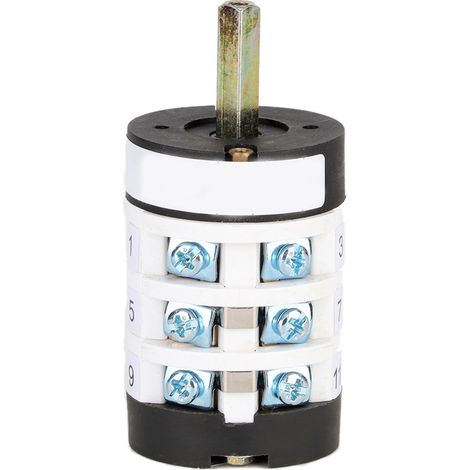 Commutateur inverseur moteur démonte-pneu auto outil garagiste blanc 20A ABS alu + 3 vis entraxe 1.3 pouce (1/5)
