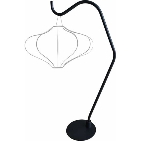 Support de Lanterne de Table Pied de Lampe en Métal Noir pour Lanterne Lumi 25 x 81 cm - PANGIVO (1/3)