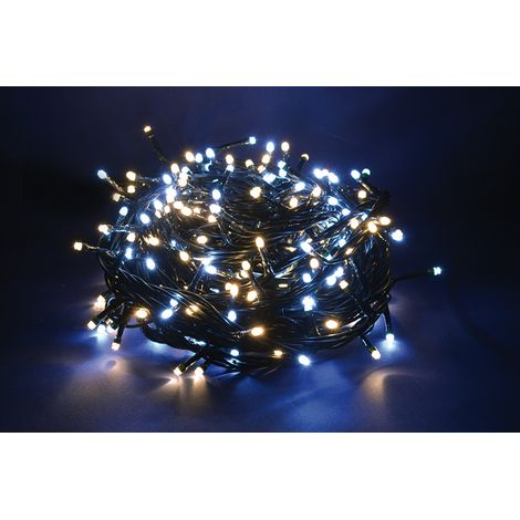 Luci di Natale Led a Luce Calda Fredda Bianca da Esterno Interno Addobbi Albero - Numero Led: 1000 - Temperatura di colore: Luce Bianca/Calda