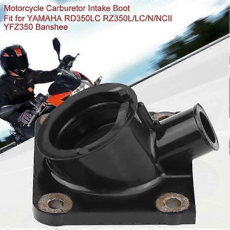 Motorradvergaser, 2 Stück Ansaugstutzen aus schwarzem Kunststoff, passend für RD350LC, RZ350L, YFZ350, SZRH, AM