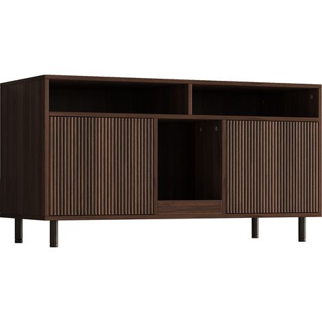 Katzentoiletten-Schrank mit Streumatte 120x50x66 cm Nussbaum (1/5)