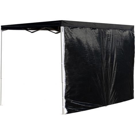 Laterales Individuales Carpas Plegables - Lateral Liso 2 Metros Eco - Negro