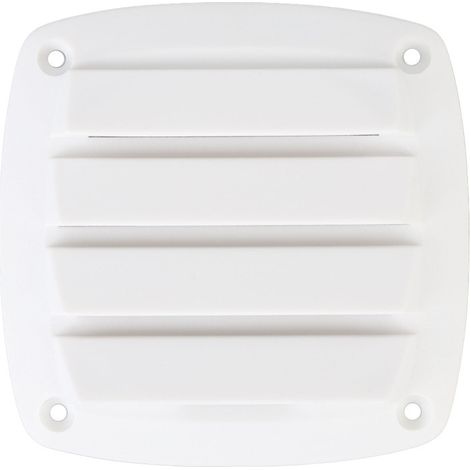 Grille d'aération de 10 cm (4 pouces) pour camping-car, résistante aux intempéries, en plastique blanc, pour une ventilation optimale des bateaux et yachts. (1/5)