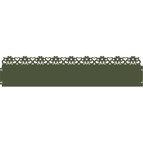 Bordures de pelouse 20 pcs Vert olive 103 x 0,05 x 22 cm Acier (1/5)