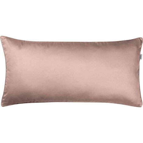 SCHÖNER WOHNEN fundas de almohada PURE - Set de 2 40x80 cm, marrón grisáceo