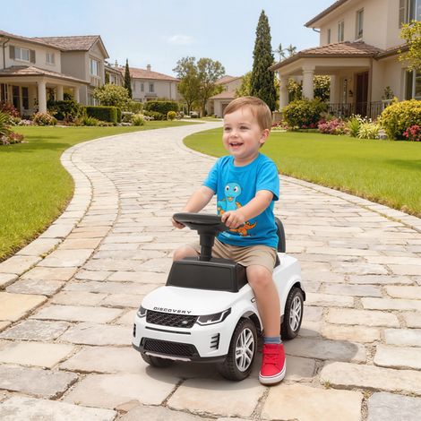 Offiziell lizenziertes Land Rover Kinderauto für Kinder von 18 bis 36 Monaten mit Stauraum, Hupe und Motorengeräuschen – Weiß (1/5)