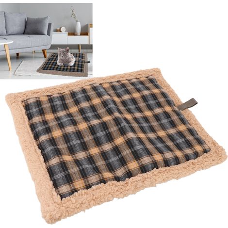 Petit tapis chaud pour animaux de compagnie/tapis pour chat/matelas en laine d'agneau/tapis de sol lavable (1/5)