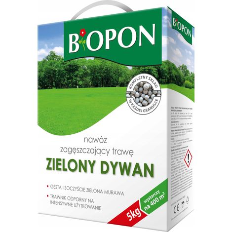 BOPON Dünger zur Verdichtung von Rasengrünteppichen Biopon 5kg 1 Stück. (1/5)