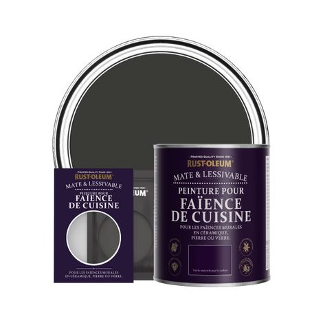 Peinture pour Faïence de Cuisine, Finition Mate - Magie Noire (1/3)