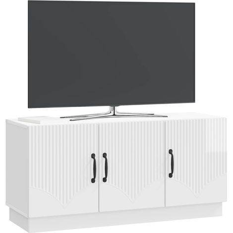 Maison Exclusive - TV-Schränk Hochglanz Weiß 99 x 34,5 x 47 cm Ho