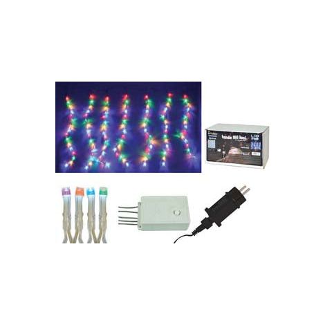 Tenda 160 Led Multicolor Per Esterno Con Gioco Luci - mt.3 + 1,8 x 0,7 - 10 fili