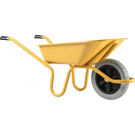 Haemmerlin – Brouette de jardin 100L – Charge utile 250 kg – Roues increvables Racing Ø 400 mm – Châssis Alpha tube peint Ø 32 mm – 305013901 (1/4)