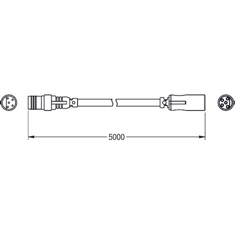 KWC Verlängerungskabel, A3000open, 5 m, Elektro-t-verteiler Zum Elektronikodul