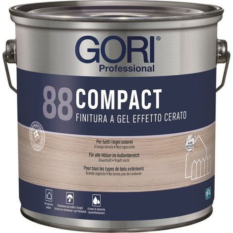 GORI 88 COMPACT Finitura a gel effetto cerato trasparente - 8855 Bianco Calce 0,75 L