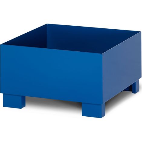 RR Industrietechnik Auffangwanne aus Stahl für 1x 200 Liter Fass ohne Gitterrost RAL 5010 enzianblau