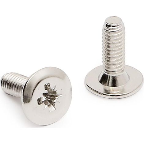 tornillo cabeza plana m4-12 niquel para tubo union largo 12mm (caja 100)