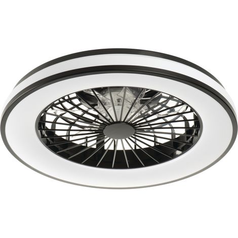 Ventilateur plafond LED CCT dimmable noir Kanlux 38033 (1/5)
