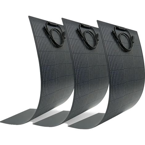 Panneau Solaire, Design Flexible, Performance Étanche, Flexible 3PCS 100W (1/2)