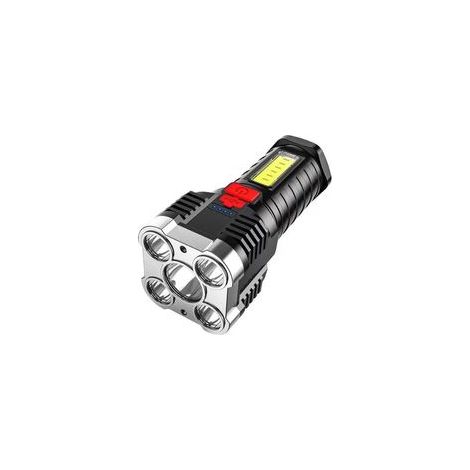 Lampe torche anti-explosion COB 5 perles, lumière latérale longue portée, rechargeable USB – (1/5)