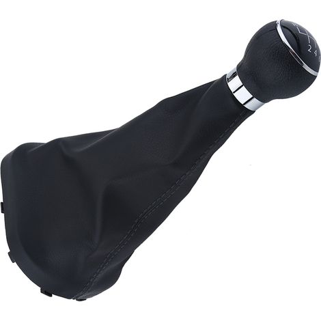 Manette de vitesse 6 rapports avec soufflet en cuir pour TOURAN 2003-2010 et CADDY II 2 MK2, kit de levier de changement de vitesse, garniture intérieure noire