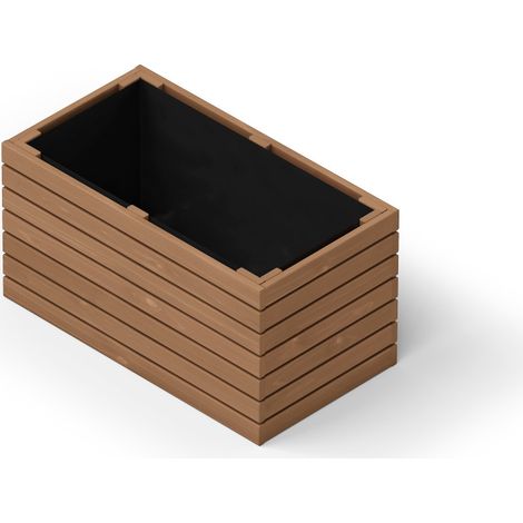 Upyard Hochbeet ProPlanter Double Holz 67 x 36,5 cm natur (1/2)