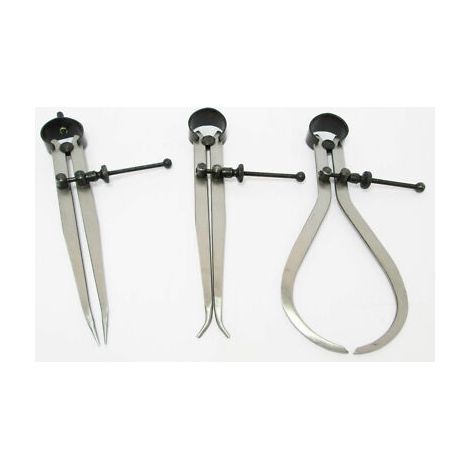 3PC SPRING CALIPERS SET OF 3 INTERNAL EXTERNAL DIVIDERS DIVIDING TOOLSB MS153 (1/3)