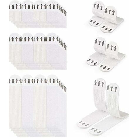 36 Paires (72 Bandes) Languettes Accroches Tableaux sans Percer Bandes de Suspension pour Photos Languettes Accroches Bandes AdhéSives Tableaux Fixation sans Dommage Bandes de Cadre Mural