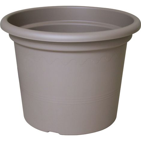 euro3plast Pflanzenkübel Geo Taupe 25cm Blumenkübel Planzentopf Blumenkasten