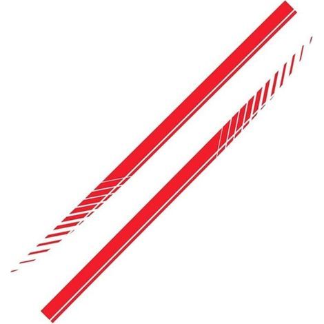 2 adesivi laterali per auto, strisce adesive per cofano, strisce laterali per carrozzeria, adesivi in vinile, strisce adesive (1/4)